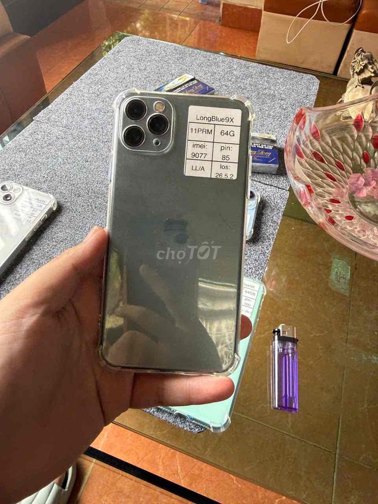 Apple iPhone 11 Pro Max 64GB Xám Đã sử dụng. Mua bán Điện thoại tại Quận Cầu Giấy Hà Nội được đăng bởi Long blue 9x hình 1