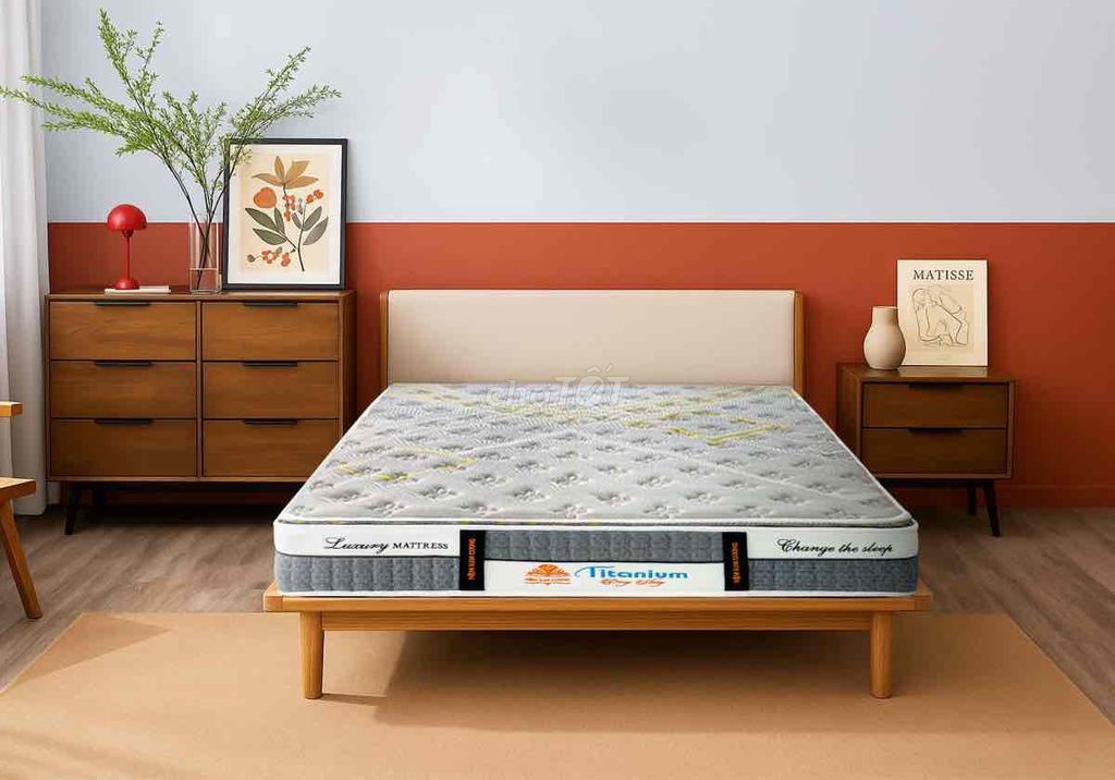 Nệm lò xo Kim Cương Titanium 1m6x2mx28cm. Mua bán Giường, chăn ga gối nệm tại Quận Thốt Nốt Cần Thơ được đăng bởi Nệm Giá Kho Thốt Nốt hình 1
