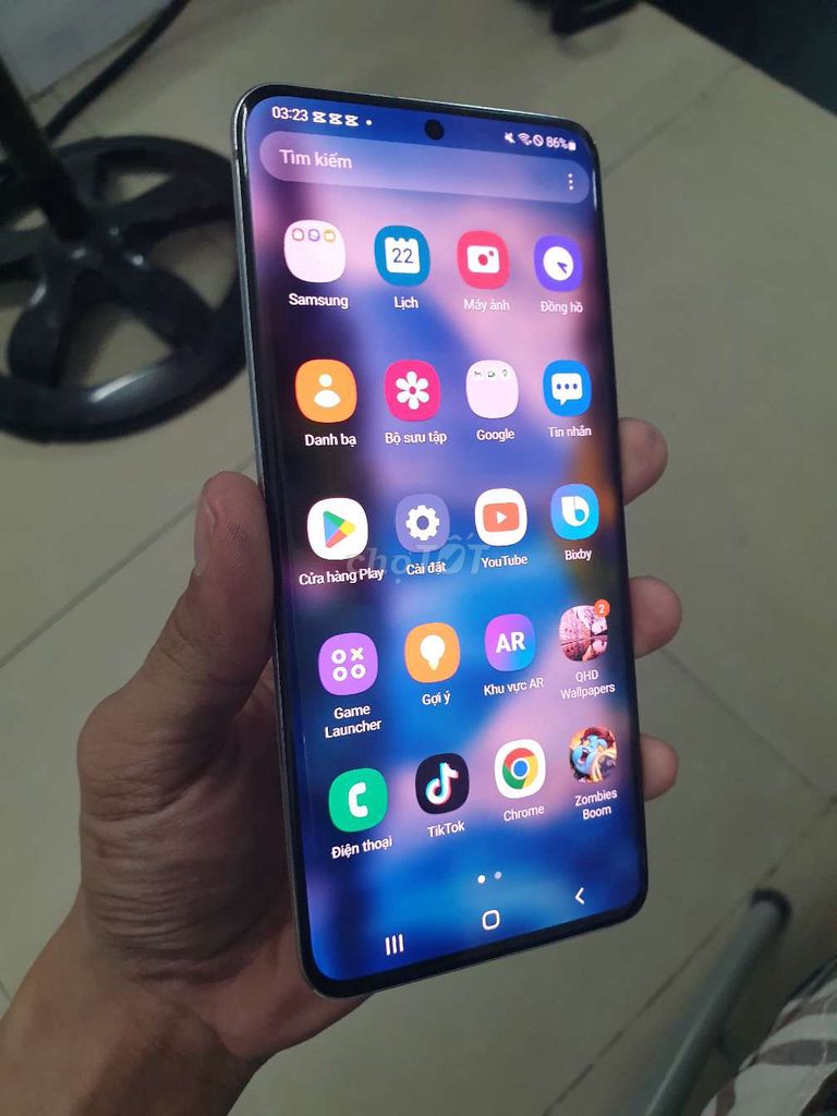 S20 samsung màu trắng máy như bài đăng