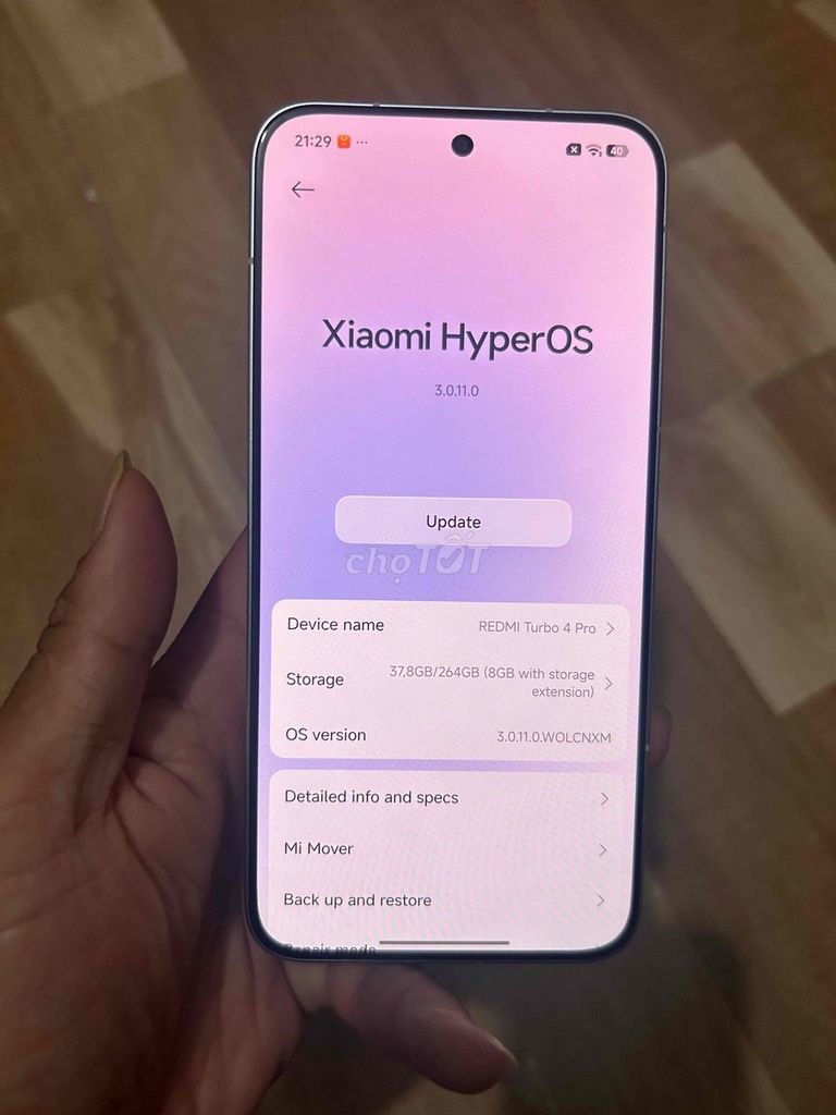 Xiaomi Redmi Turbo 4 Pro 12/256GB Trắng. Mua bán Điện thoại tại Huyện Châu Thành Bến Tre được đăng bởi Nguyên hình 1