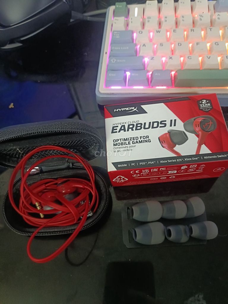 Tai nghe HyperX Cloud Earbuds II. Mua bán Tivi, Âm thanh tại Thành phố Châu Đốc An Giang được đăng bởi Thành Trung hình 1