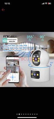 Camera 2 mắt FNKvision 8.0Mpx 360 độ siêu nét