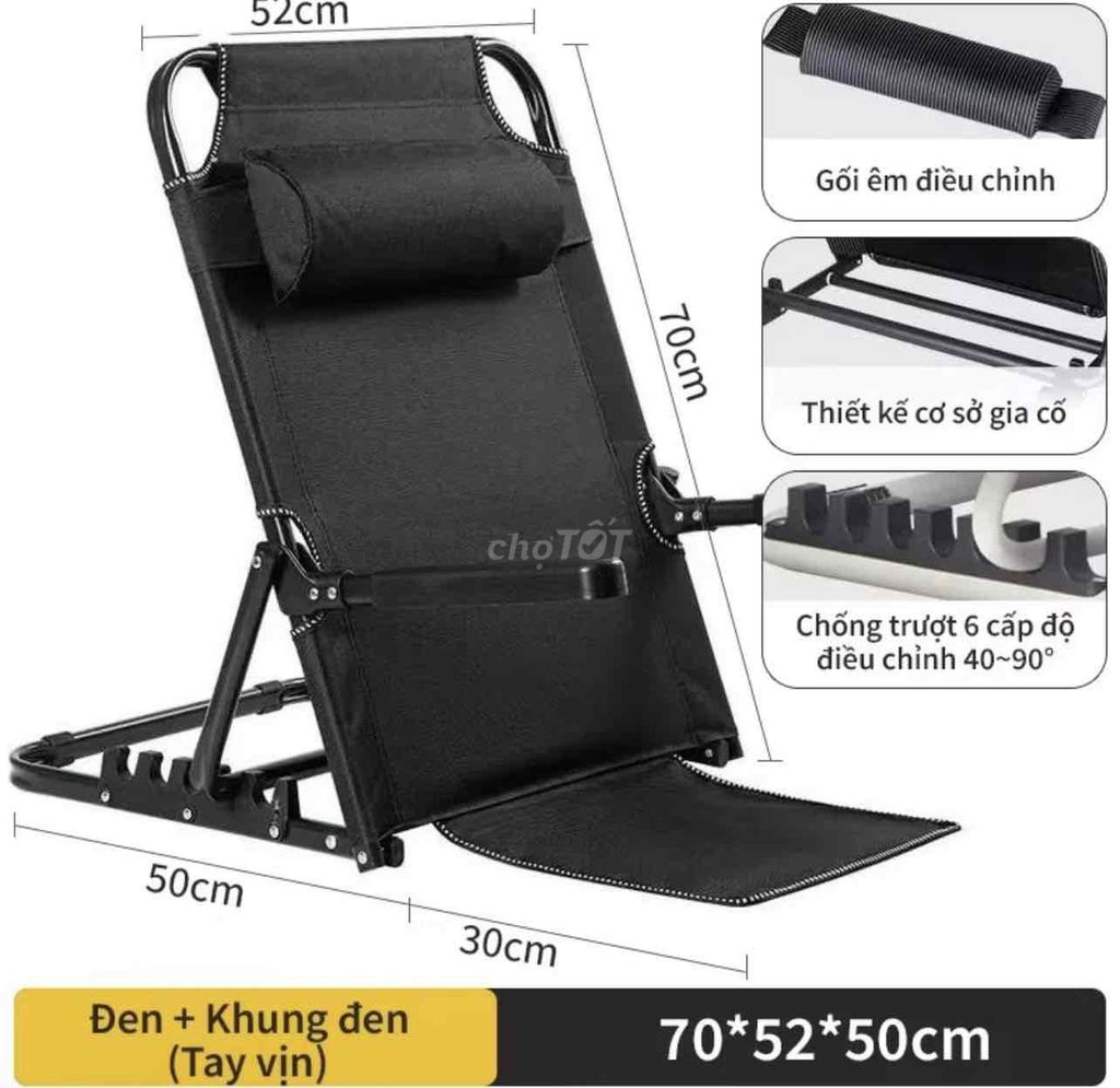 Ghế bệt tựa lưng khung đen (có thể điều chỉnh nấc). Mua bán Bàn ghế tại Thành phố Thủ Đức Tp Hồ Chí Minh được đăng bởi Nguyễn Hồng Anh hình 1