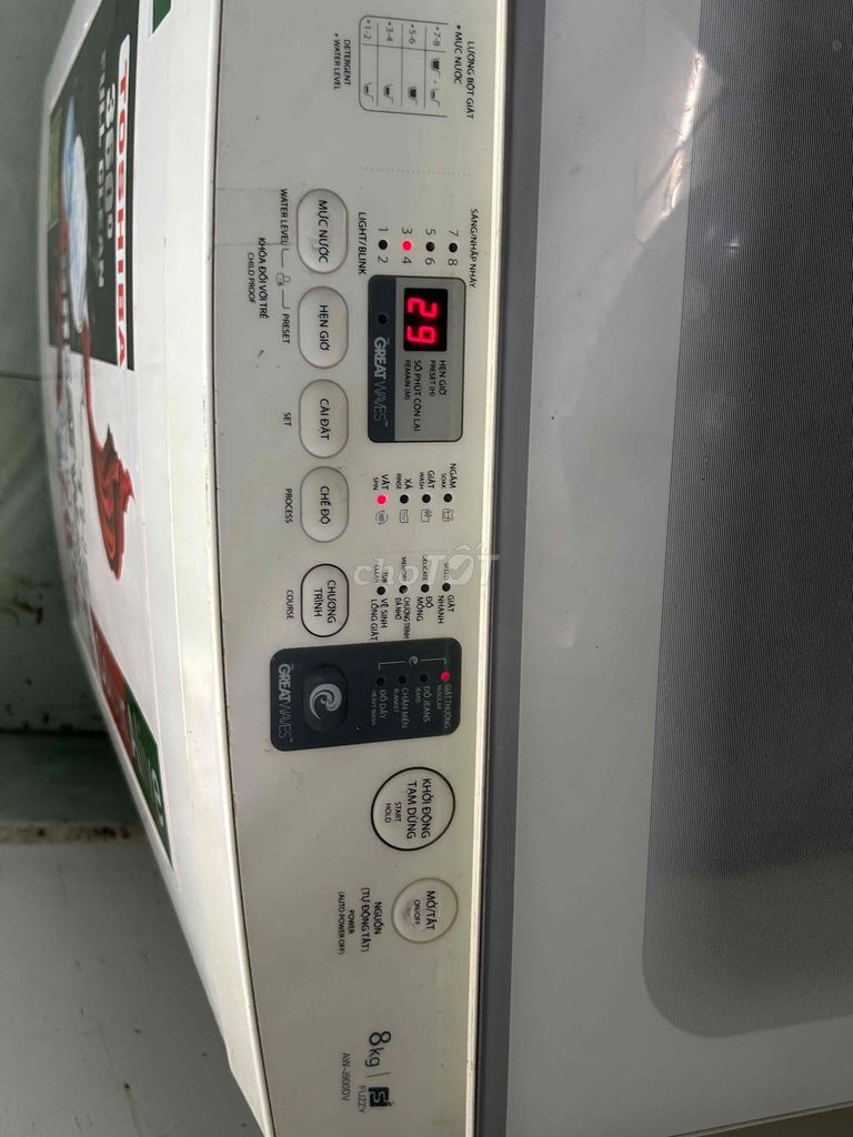 Máy giặt Toshiba 8kg Trắng. Mua bán Máy giặt tại Quận Bình Thuỷ Cần Thơ được đăng bởi Nguyen Van Huy hình 1