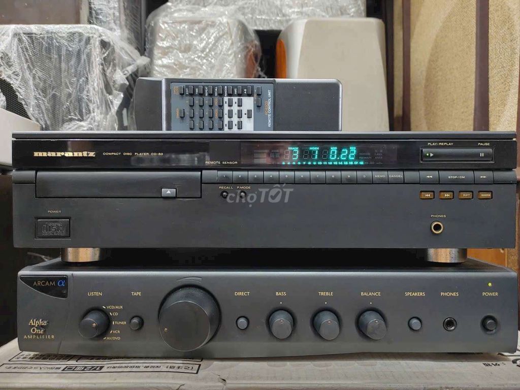 Marantz CD-50 giải mã TDA 1541A, SX tại Bỉ, 220V.