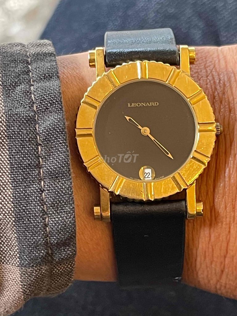 Đồng hồ Leonard Vàng Thụy Sĩ. Mua bán Đồng hồ tại Quận 10 Tp Hồ Chí Minh được đăng bởi GIAO LƯU SƯU TẦM hình 1