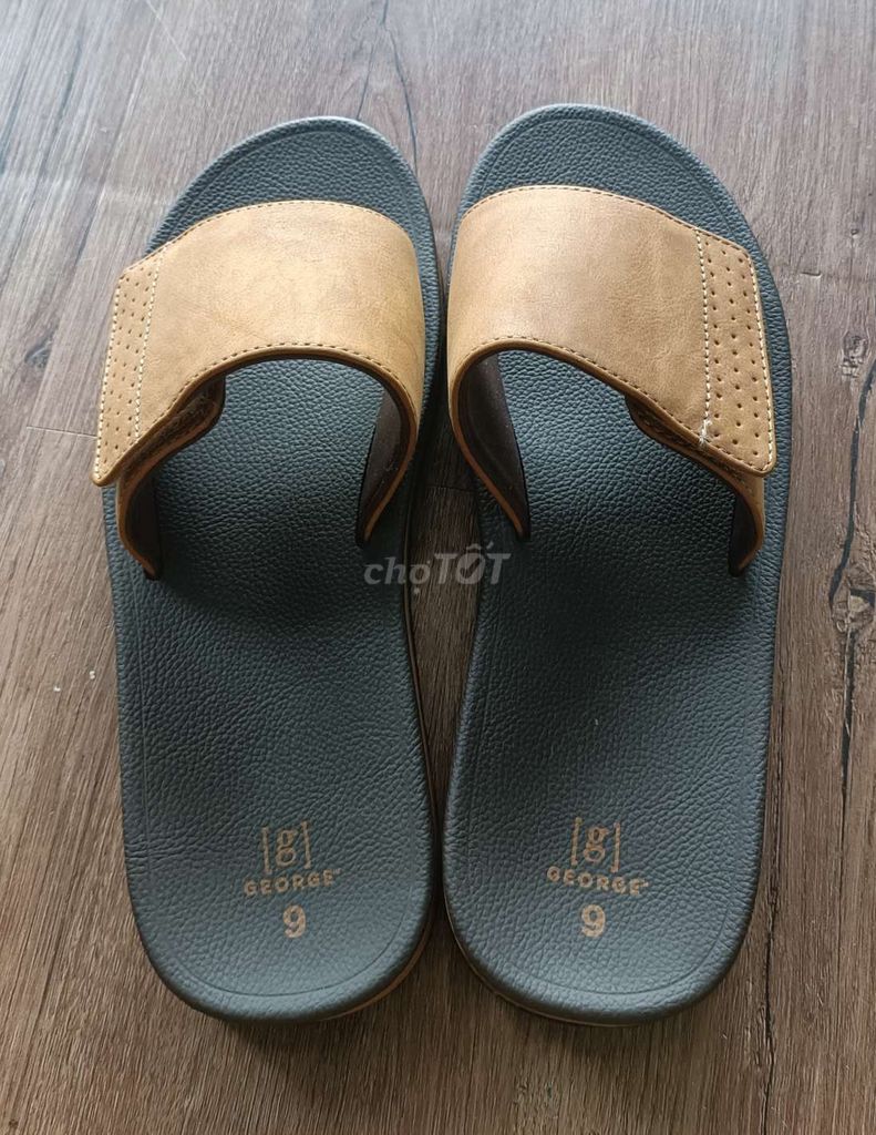 Dép lê George Nam Nâu Đen Size 42. Mua bán Giày dép tại Thành phố Long Xuyên An Giang được đăng bởi NGÔ ANH KIỆT  hình 1