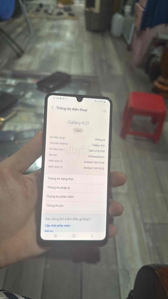 Samsung Galaxy A31 6GB 128GB Đen. Mua bán Điện thoại tại Quận 12 Tp Hồ Chí Minh được đăng bởi Dinh Mai Nuong hình 1