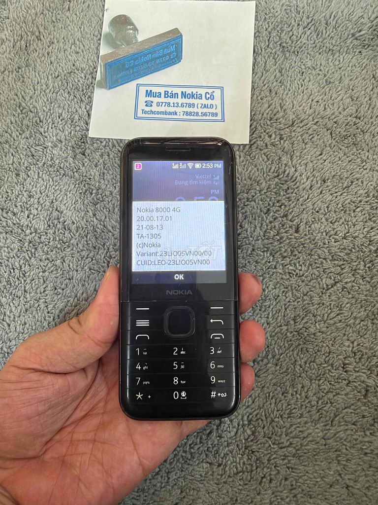 8000 4G Wifi phát Wifi,màn to chữ to,chính hãng. Mua bán Điện thoại tại Quận 10 Tp Hồ Chí Minh được đăng bởi Mua Bán Nokia Cổ hình 1