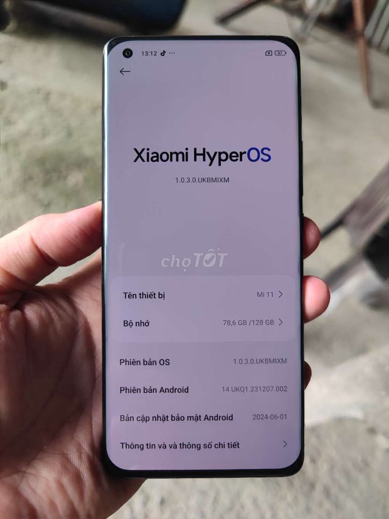 XIAOMI MI 11 (QUỐC TẾ) 99%. Mua bán Điện thoại tại Quận Ninh Kiều Cần Thơ được đăng bởi Laptop Sinh Viên hình 1