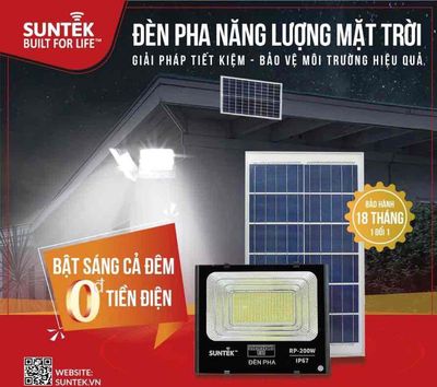 Đèn pha năng lượng mặt trời SUNTEK LED SOLAR 60W