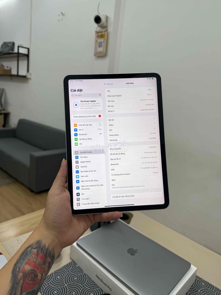 Apple iPad Pro 11 inch 64GB 5G Wifi Nguyên Zin Ful. Mua bán Máy tính bảng tại Quận Đống Đa Hà Nội được đăng bởi Hà Nội Mobile Bao Duyệt Nợ Xấu hình 1