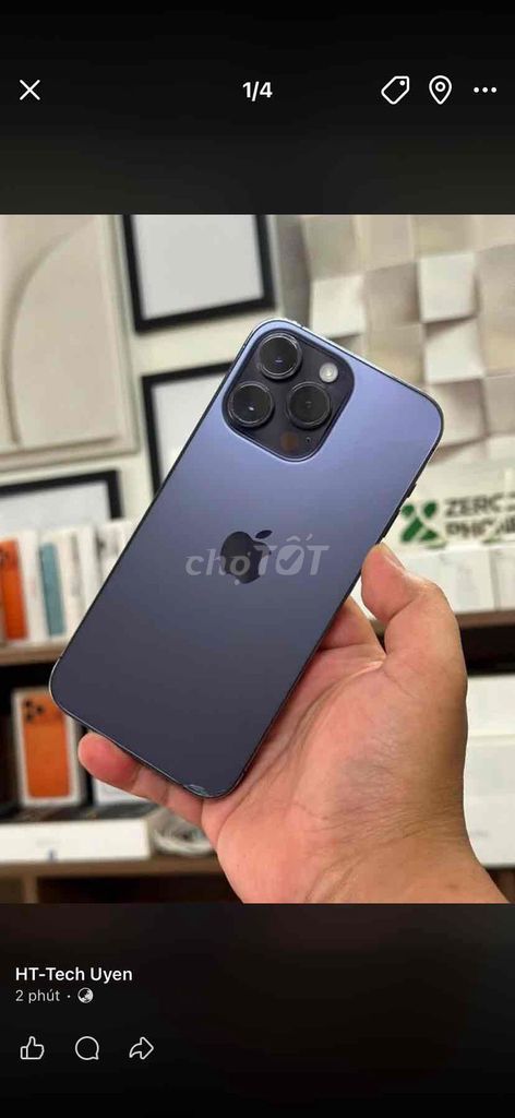 Apple iPhone 14 Pro Max 128GB Tím đã qua sử dụng. Mua bán Điện thoại tại Thành phố Biên Hòa Đồng Nai được đăng bởi Uyên Phạm hình 1