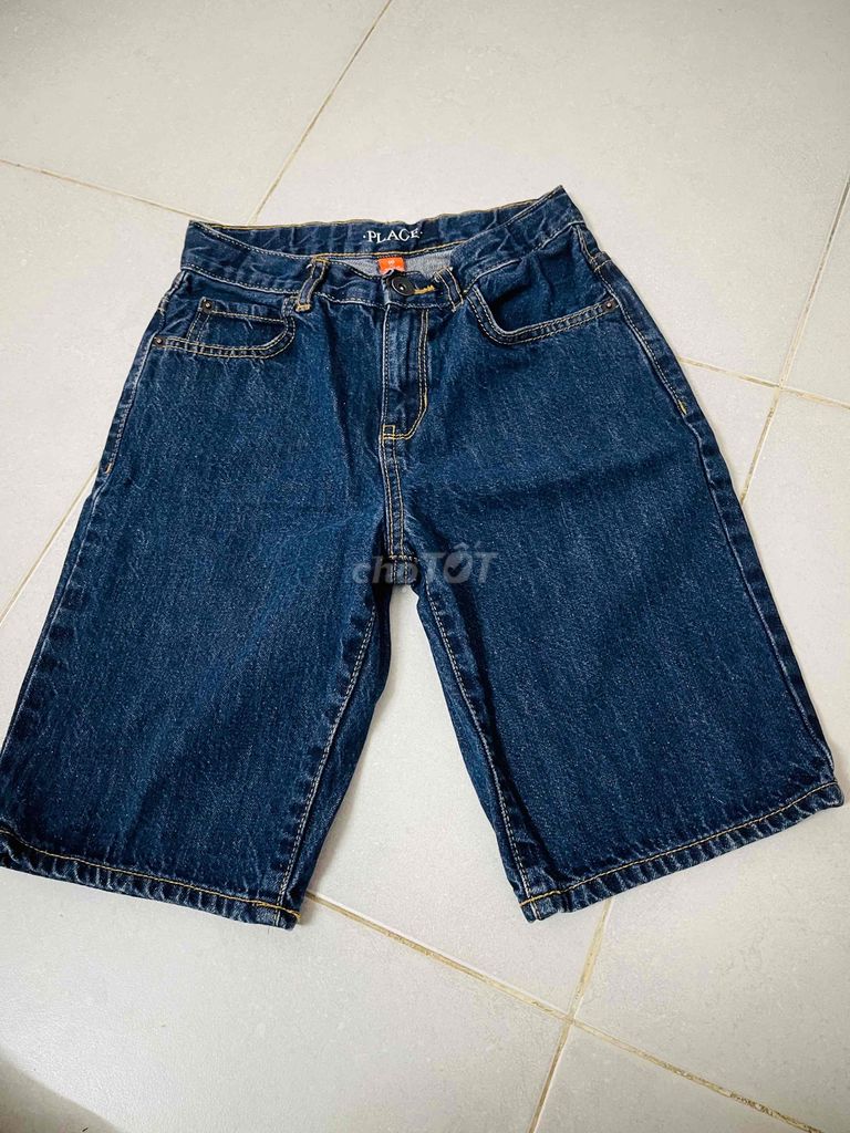 Quần Short jean cho bé hiệu Place auth eo 60-62cm