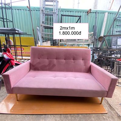GHẾ SOFA BED BỌC NỆM MÀU HỒNG 2Mx 1M. Mua bán Bàn ghế tại Quận 4 Tp Hồ Chí Minh được đăng bởi Tuyết Phong Hải 