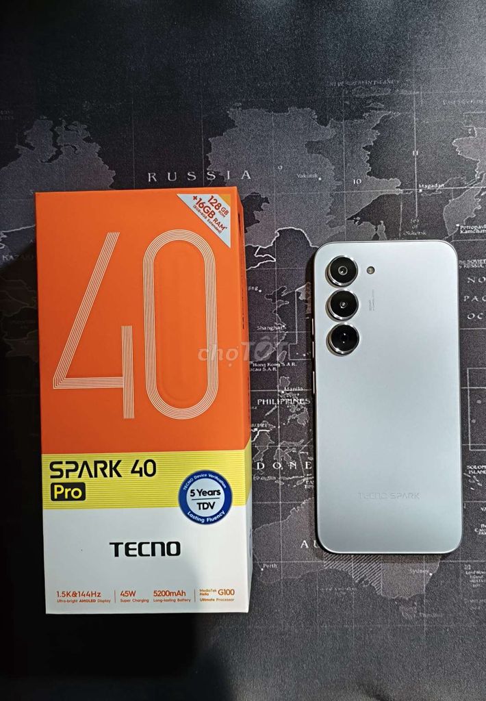 Tecno Spark 40 Pro - Màu Bạc - 8/128GB. Mua bán Điện thoại tại Thành phố Phan Thiết Bình Thuận được đăng bởi Toàn Nguyễn hình 1