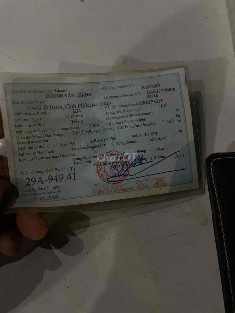 Kia CD5 2004 CD5 - 1234 km. Mua bán Ô tô tại Huyện Ba Vì Hà Nội được đăng bởi phương điện hình 8