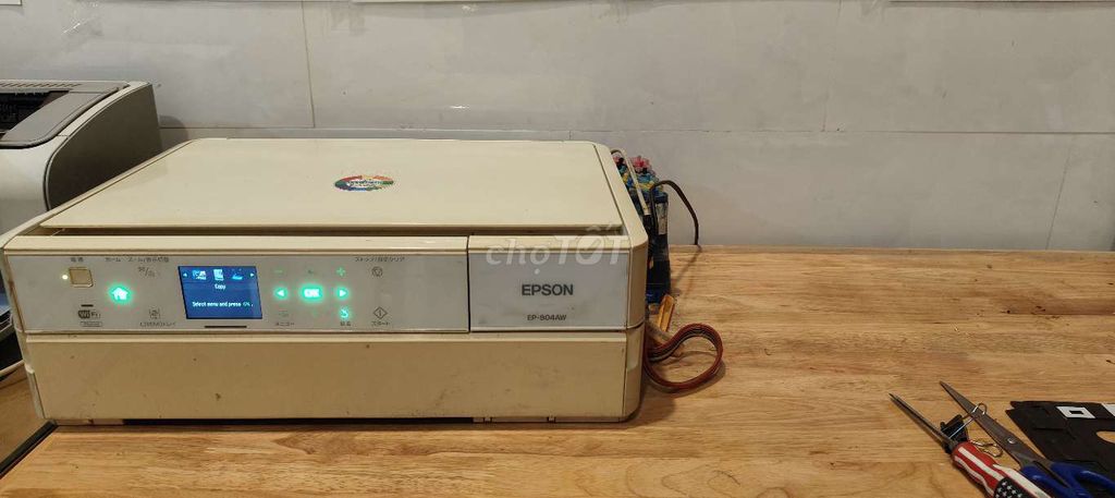 Máy in Epson EP-804AW Trắng kem Lỗi đầu in. Mua bán Đồ dùng văn phòng tại Huyện Đức Hòa Long An được đăng bởi Adinh hình 1