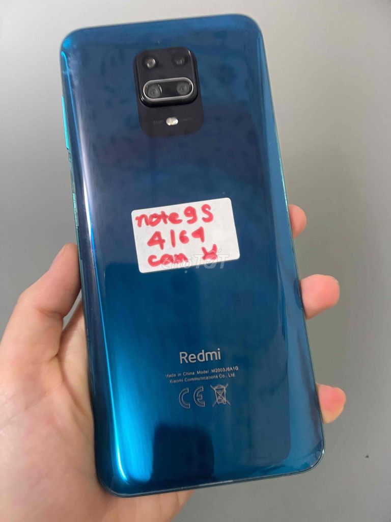 redmi note 9s ram 4/64 pin 5000 màn sáng đẹp game