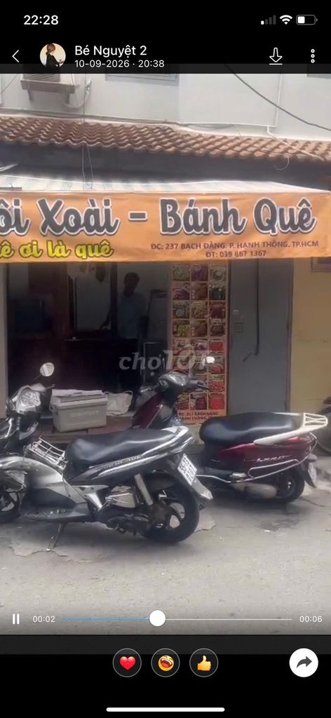 Sang nhanh Kios 237 Bạch Đằng, phường Hạnh Thông