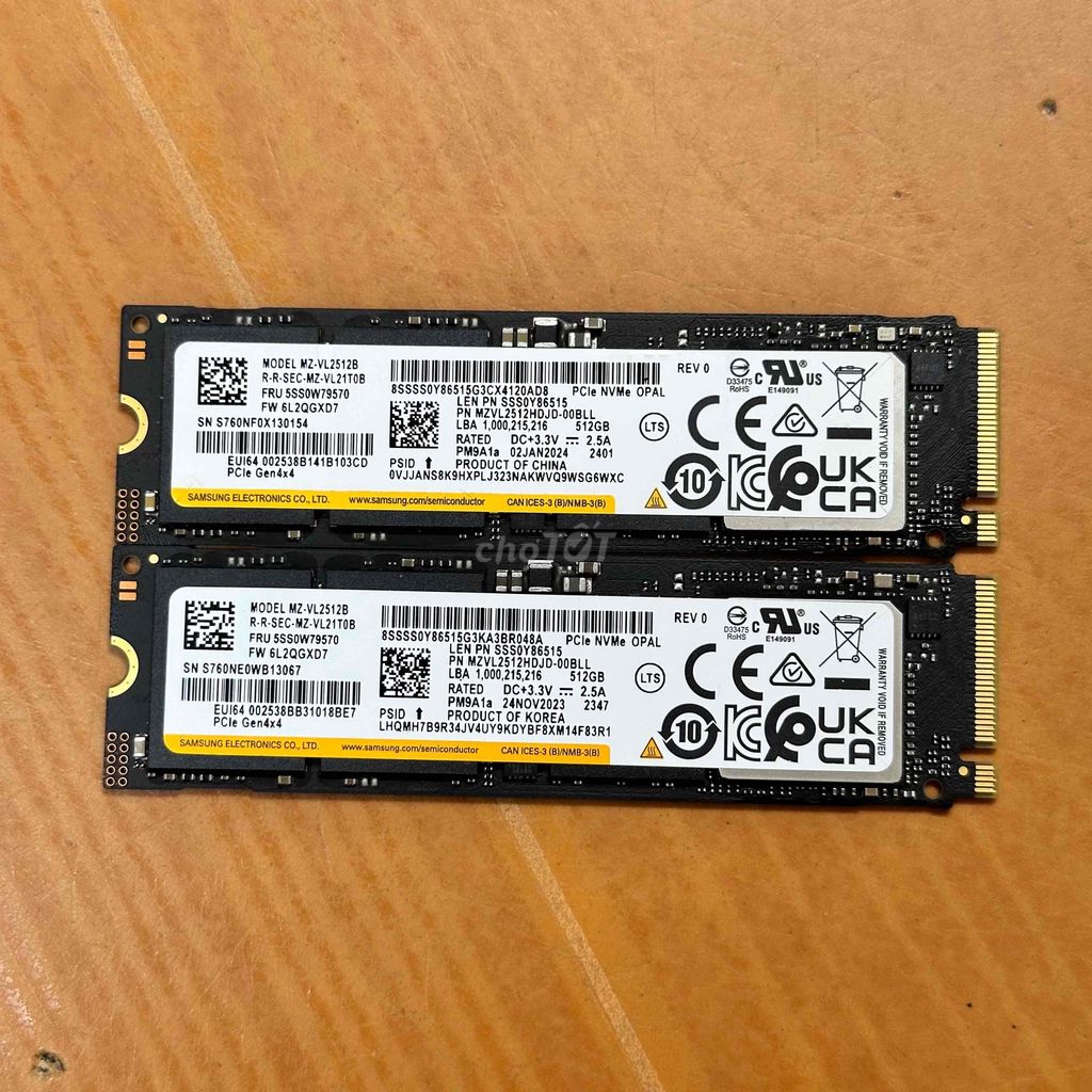 Ổ cứng Nvme PM9A1 512GB gen 4