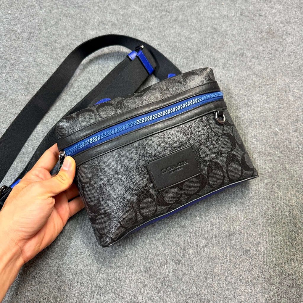 Túi đeo chéo Coach Da bò Đen, Xanh 15x22cm. Mua bán Túi xách tại Quận Hà Đông Hà Nội được đăng bởi Đức Thịnh 389  hình 1