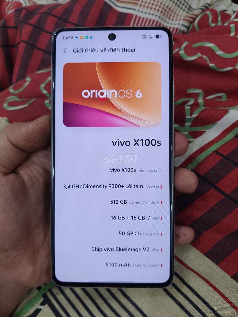 Vivo X100s 16/512 dán full body bán hoặc gl. Mua bán Điện thoại tại Quận Hoàng Mai Hà Nội được đăng bởi Jacking Son hình 1