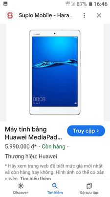 Huawei mediapad M3 8.4 in. Mua bán Máy tính bảng tại Huyện Đức Hòa Long An được đăng bởi ke