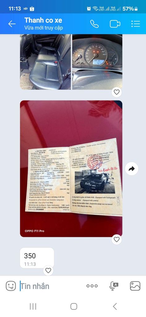 2016 2.0G - 95000 km. Mua bán Ô tô tại Thị xã Bến Cát Bình Dương được đăng bởi Lâm Văn Kỳ hình 14