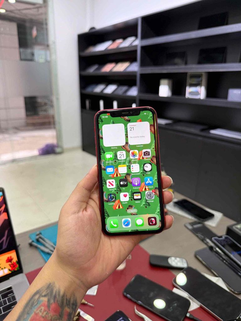 Apple iPhone 11 QTE 256GB Đỏ Nguyên zin. Mua bán Điện thoại tại Quận Đống Đa Hà Nội được đăng bởi KT Hà Nội Mobile hình 1