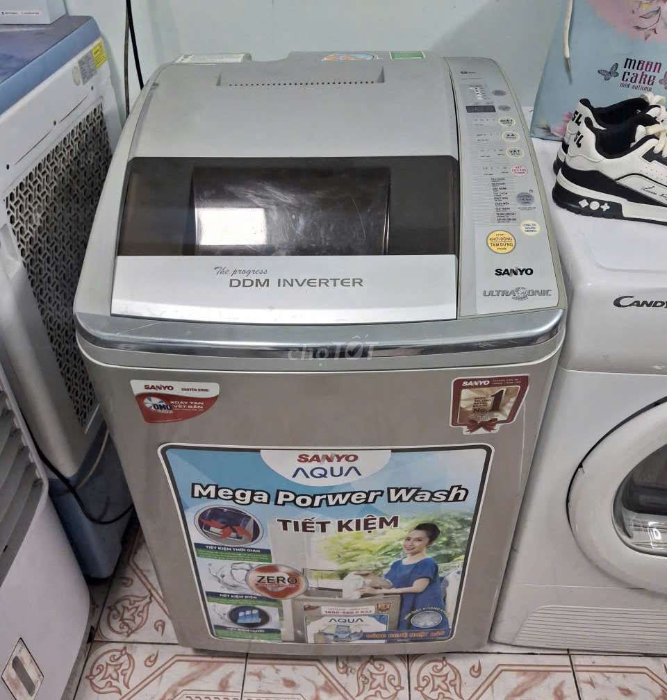 9kg Sanyo inverter cửa trên giặt vắt êm. Mua bán Máy giặt tại Quận 5 Tp Hồ Chí Minh được đăng bởi Shop tủ lạnh máy giặt hình 1