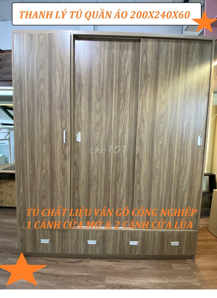 THANH LÝ MẪU TỦ TREO QUẦN ÁO 200X240X60CM . Mua bán Tủ, kệ gia đình tại Quận Gò Vấp Tp Hồ Chí Minh được đăng bởi NỘI THẤT VĂN PHÒNG TỦ KỆ TRƯNG BÀY hình 1