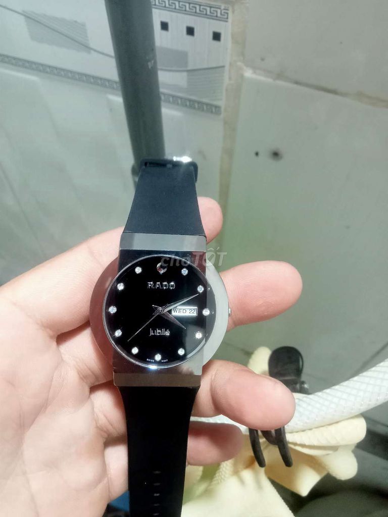 Đồng hồ Rado Jubilé Nam Thép Đen. Mua bán Đồng hồ tại Thành phố Thuận An Bình Dương được đăng bởi cậu be hình 1