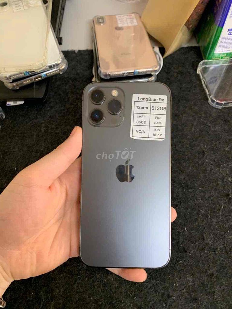 iPhone 12 Pro Max 512GB Đen, Bản Quốc Tế. Mua bán Điện thoại tại Quận Cầu Giấy Hà Nội được đăng bởi Long blue 9x hình 1