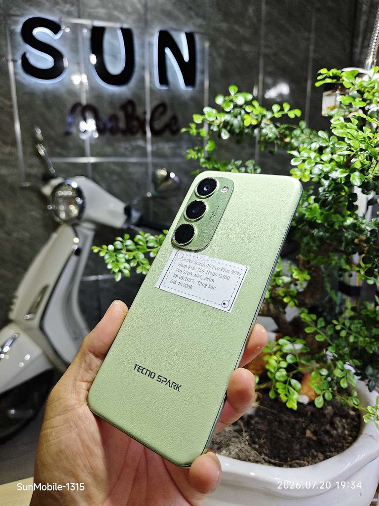 Tecno Spark 40 Pro Plus 8+256 Bh01/2027. Mua bán Điện thoại tại Huyện Trảng Bàng Tây Ninh được đăng bởi Sun Mobile Shop Điện Thoại Trảng Bàng Tây Ninh 01 hình 1