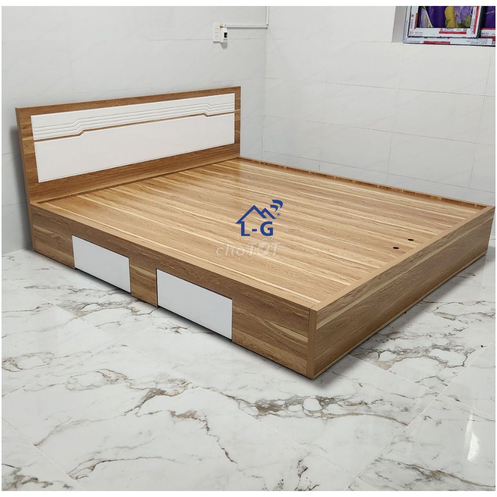 GIƯỜNG GỖ MDF == GIƯỜNG MDF ^^ GIƯỜNG GỖ ^^ GIƯỜNG. Mua bán Giường, chăn ga gối nệm tại Quận Tân Bình Tp Hồ Chí Minh được đăng bởi GIƯỜNG SẮT SƠN LÂM hình 1
