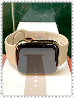 Apple Watch Sr 6-44 Thép Gold Vàng Mỹ Mới 99%