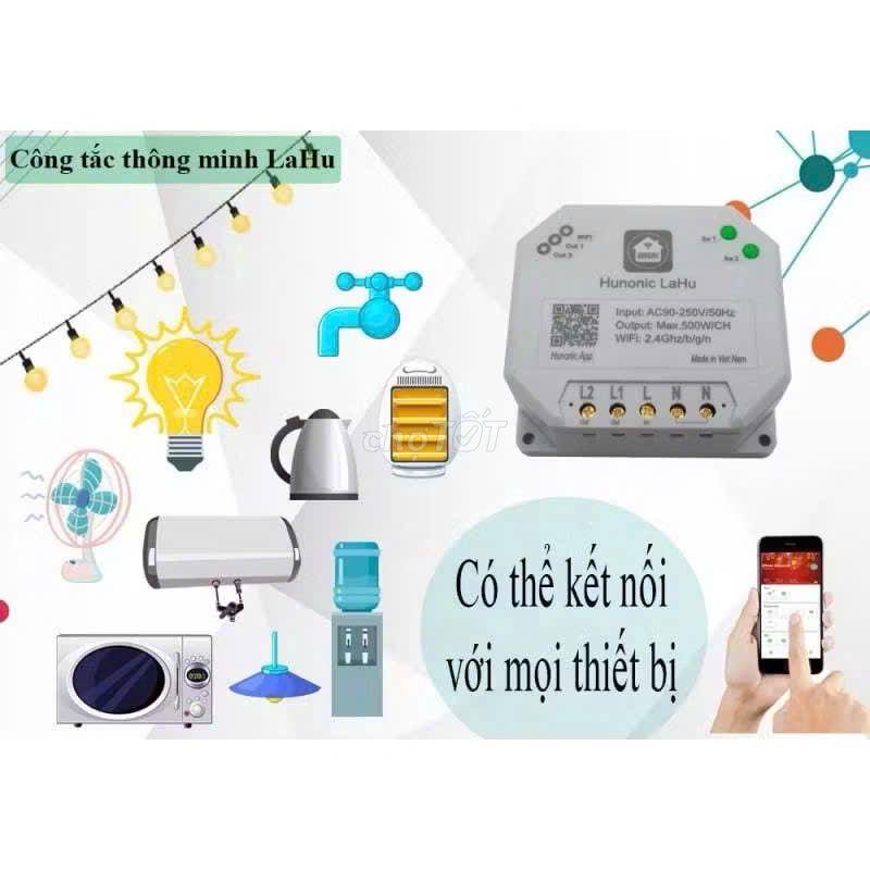 Công tắc điện, điều khiển qua điện thoại wifi