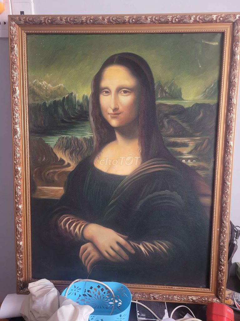 Tranh sơn dầu Mona Lisa 76X89. Mua bán Đồ sưu tầm, đồ cổ tại Quận Gò Vấp Tp Hồ Chí Minh được đăng bởi BILL hình 1