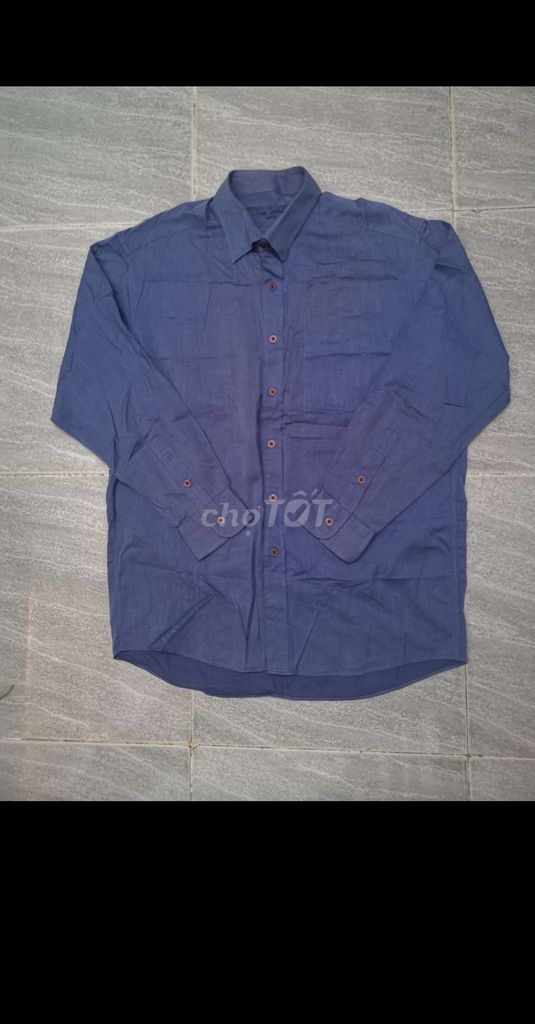 Áo sơmi Pierre Cardin Chemise Xanh Tím size L. Mua bán Quần áo tại Quận Gò Vấp Tp Hồ Chí Minh được đăng bởi Hàng 2handsgood hình 1