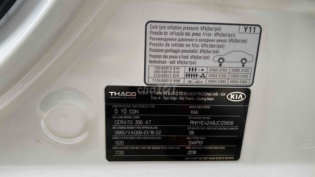 Kia Cerato 2018 2.0 AT Premium - 90 km. Mua bán Ô tô tại Thành phố Biên Hòa Đồng Nai được đăng bởi CH xe máy Trần Na Na hình 11