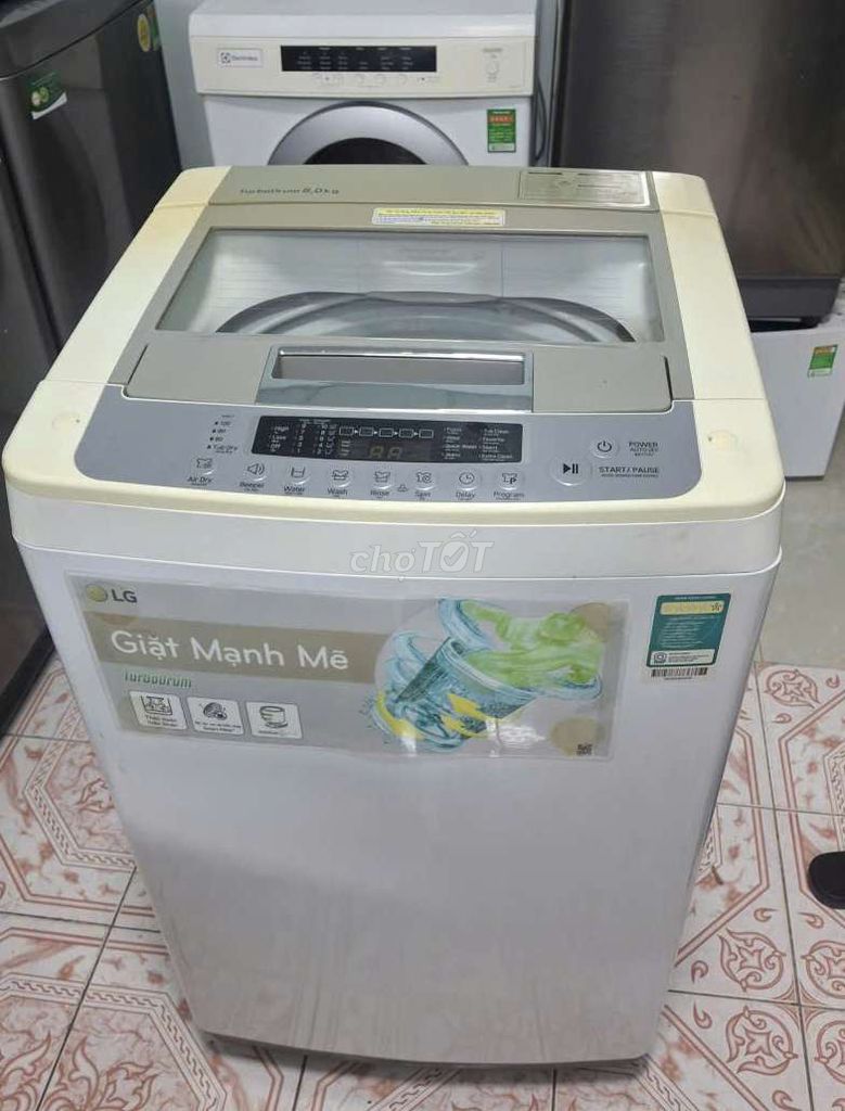 Máy giặt 8kg cửa trên hiệu LG chạy êm. Mua bán Máy giặt tại Quận 5 Tp Hồ Chí Minh được đăng bởi Tủ lạnh máy giặt hình 1