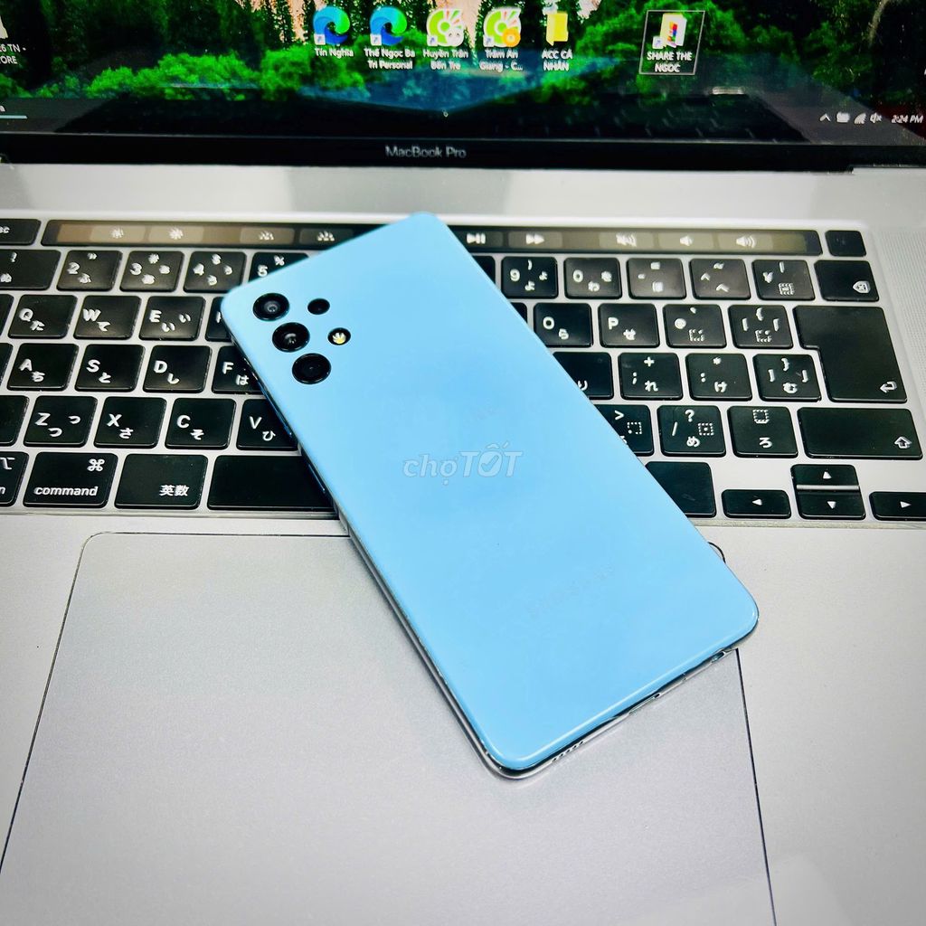 Samsung A32 128GB Xanh màn có NFC BH3 THÁNG. Mua bán Điện thoại tại Thành phố Bến Tre Bến Tre được đăng bởi TN Store hình 1