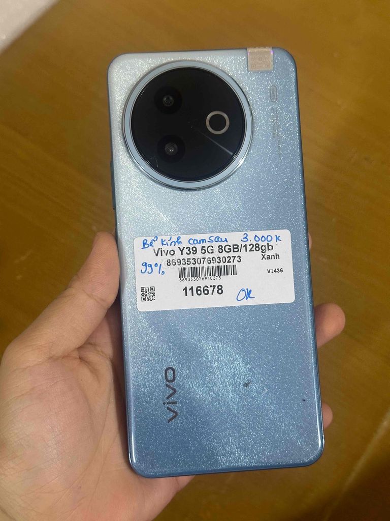Vivo Y39 5G 8/128Gb. Zin chính hãng. Mua bán Điện thoại tại Thành phố Thủ Đức Tp Hồ Chí Minh được đăng bởi Hiếu hình 1