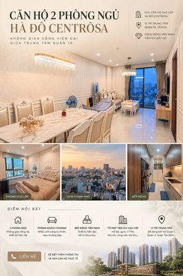 Apartment 78 m² · 2 bed · Hà Đô Centrosa Garden