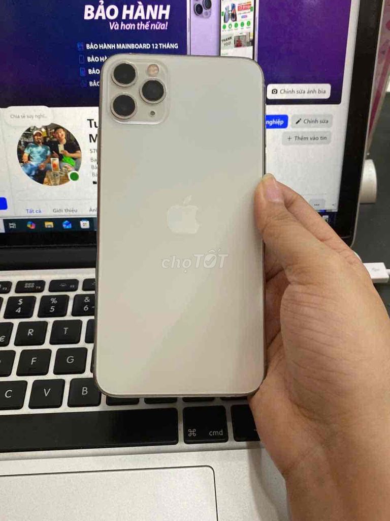 Iphone 11PM 256G Bạc nguyên zin LLA  - Pin 100%. Mua bán Điện thoại tại Quận 3 Tp Hồ Chí Minh được đăng bởi Tuấn Nguyễn hình 1