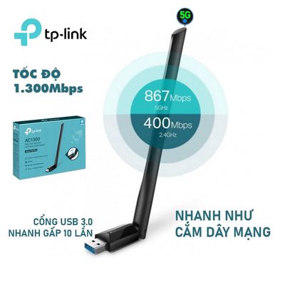 USB Wifi TỐC ĐỘ 1300Mbps TP-Link Archer T3U Plus