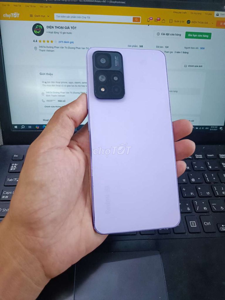 REDMI NOTE 11 PRO PLUS 6GB.128GB DIMENSITY 920. Mua bán Điện thoại tại Quận Bình Thạnh Tp Hồ Chí Minh được đăng bởi Dân Mobile hình 1