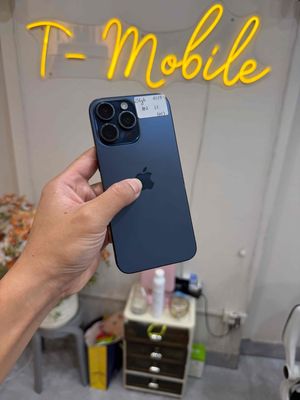 15 Promax 256Gb Quốc Tế zin full. xanh blue pin