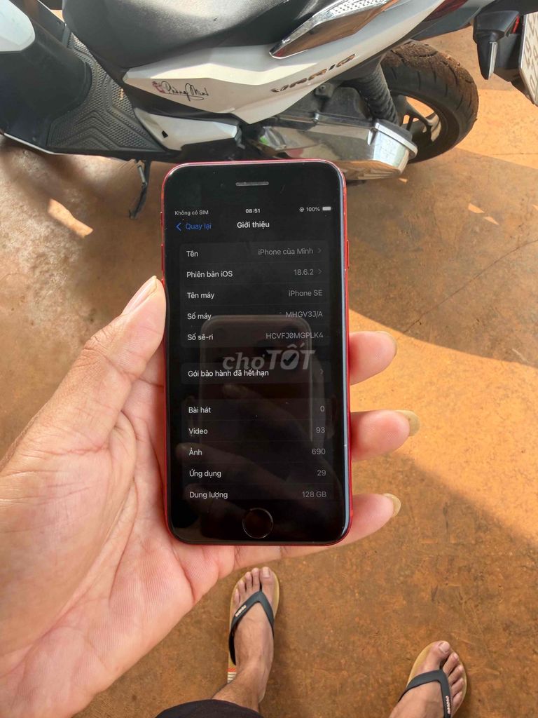 iPhone SE Đỏ 128GB Bản Quốc Tế. Mua bán Điện thoại tại Huyện Lâm Hà Lâm Đồng được đăng bởi Minh hình 1